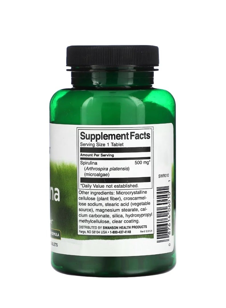 سوانسون سبيرولينا 500 ملجم 180 قرص - Image 2