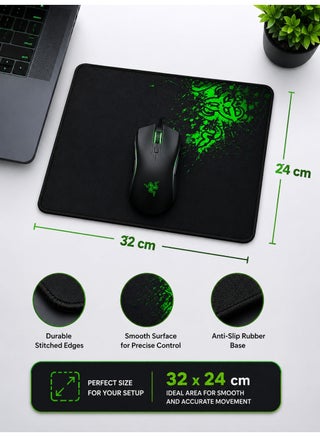 Gaming Mouse Pad 32x24 cm – 4mm Thick Premium Mouse Mat with Anti-Slip Baserecision | With Box Packaging - view 2
