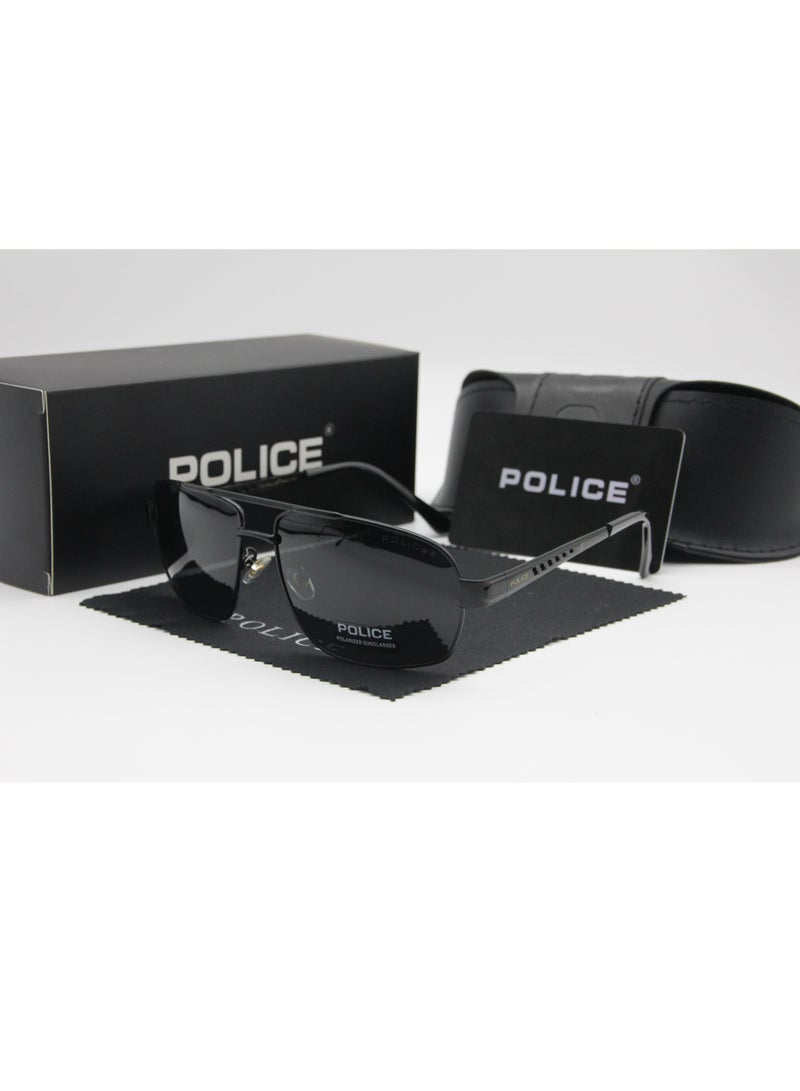 POLICE Fashion Polarized Sunglasses,Cycling Sunglasses, for Men Driving Gun Grey - Image 1