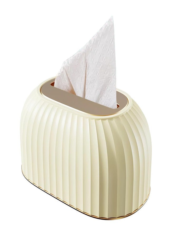 Whimsical Tissue Holder Creative Paper Spring Tissue Box Cover Striped Tissue Holder Rectangular Plastic Tissue Rack Light Luxury Tissue Paper Holder Dispenser - Image 1
