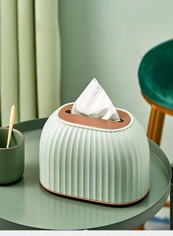 Whimsical Tissue Holder Creative Paper Spring Tissue Box Cover Striped Tissue Holder Rectangular Plastic Tissue Rack Light Luxury Tissue Paper Holder Dispenser - Image 4