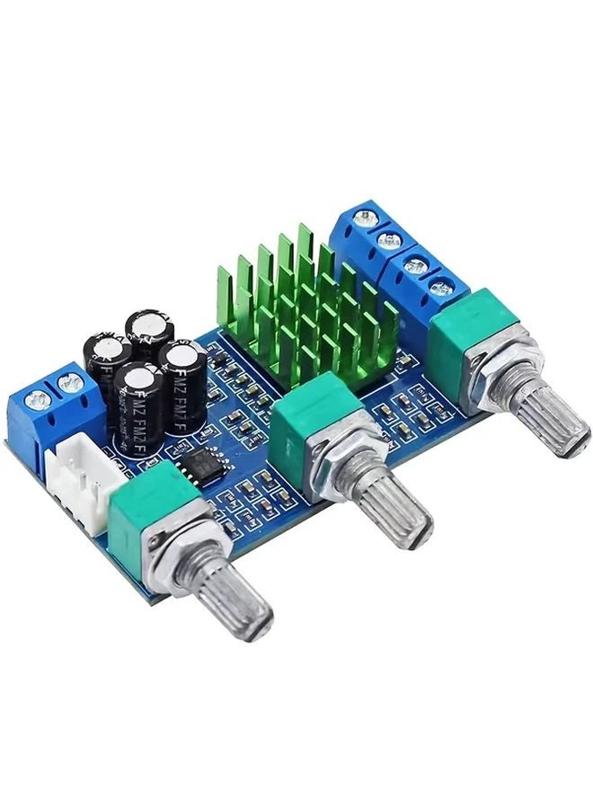 High Performance TPA3116D2 Dual Channel Amplifier Board 2x50W 12 24V DIY Speaker Audio Booster Blue 1pc - Image 1
