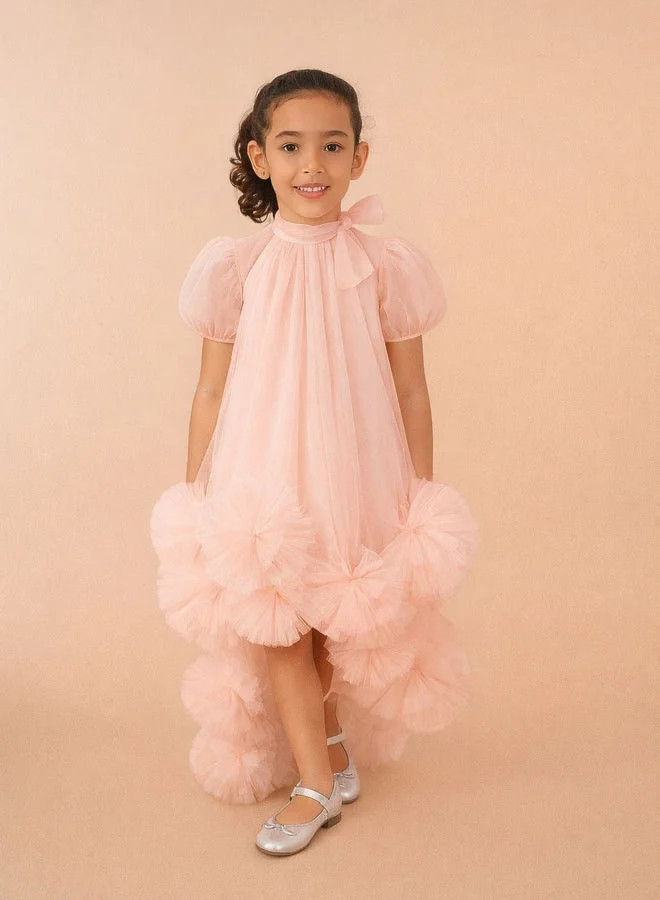 فيا بامبينو Pink Cloud Couture Dress 3204