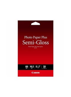Canon Photo Paper Plus Semigloss 5" X 7" (20 Sheets) (Sg201 5X7)  - Image 1
