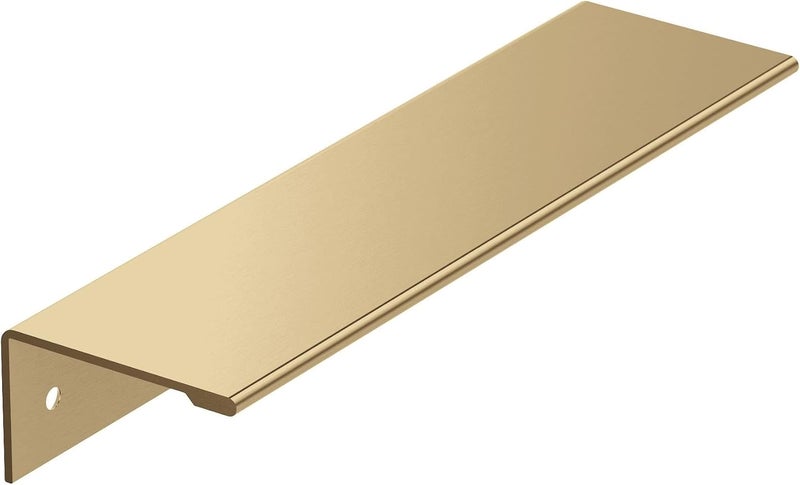 Amerock Edge Pulls 5-1/16 inch (128mm) Center-to-Center Champagne Bronze Cabinet Edge Pull - 10 Pack - Image 1