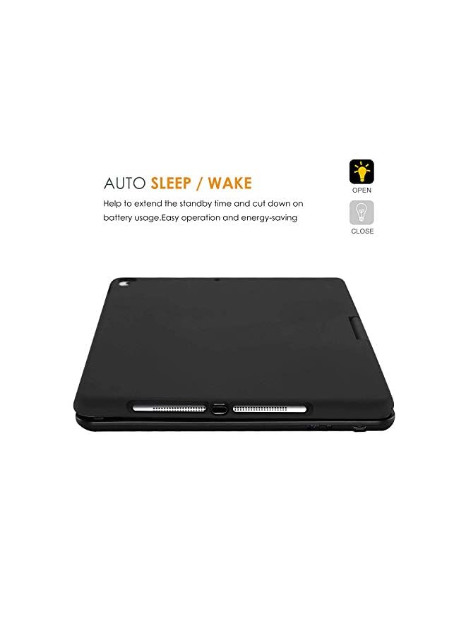 Procases Ipad 10.2 2021 9Th Gen/ 2020 8Th Gen/ 2019 7Th Gen Keyboard Case With 7 Colors Backlit, 360° Rotation Protective Smart Cover With Wireless Keyboard For 10.2 Ipad 9Th/8Th/7Th –Black - Image 5