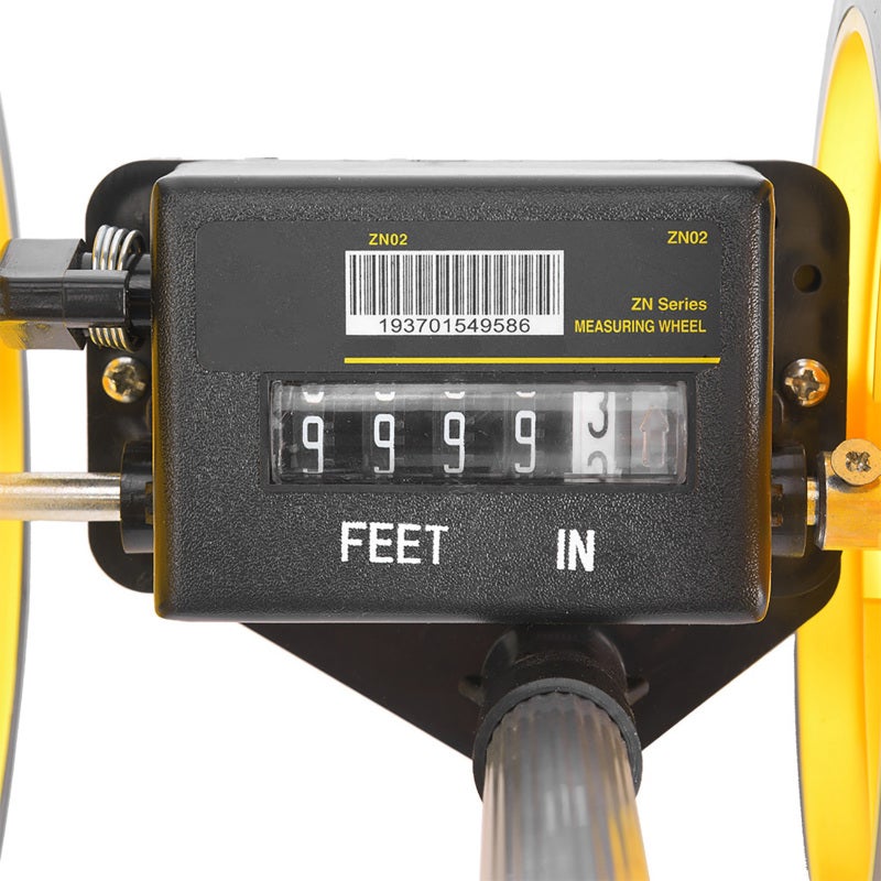 Measuring Wheel 37in Telescopic Handle - Gear-Based Precise Measurement Two-Wheel Design for Curved Horizontal Vertical Surfaces - Image 1