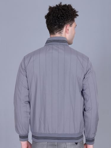 FYLTR Men's Jacket | Regular Fit | Stylish Winter Jacket with Zipper | Grey | L - Image 5
