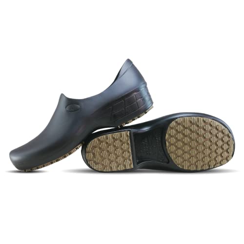 Sticky SSW-US-PTA-8.5 Nursing Shoes Women - Chefs - Kitchen - Nurses - Clogs for Work - Waterproof Non Slip (Black, 8.5) - Image 4