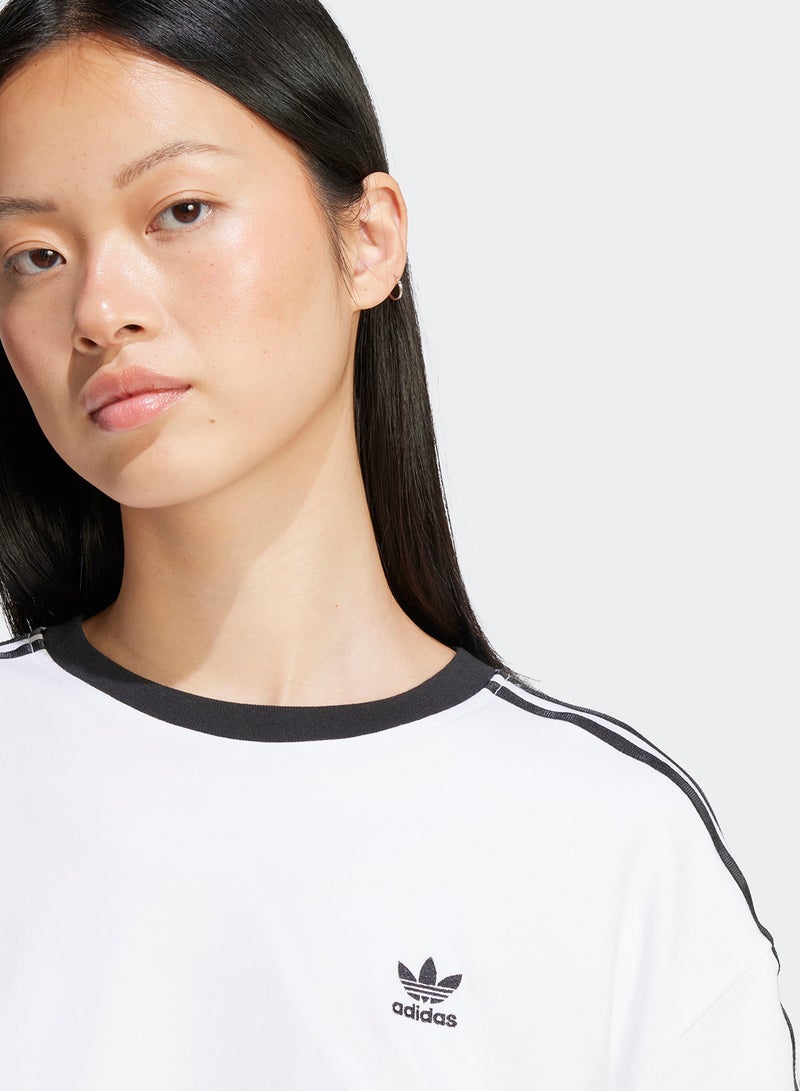 adidas Originals Adicolor 3 Stripes Loose Crop T-Shirt  - Image 3