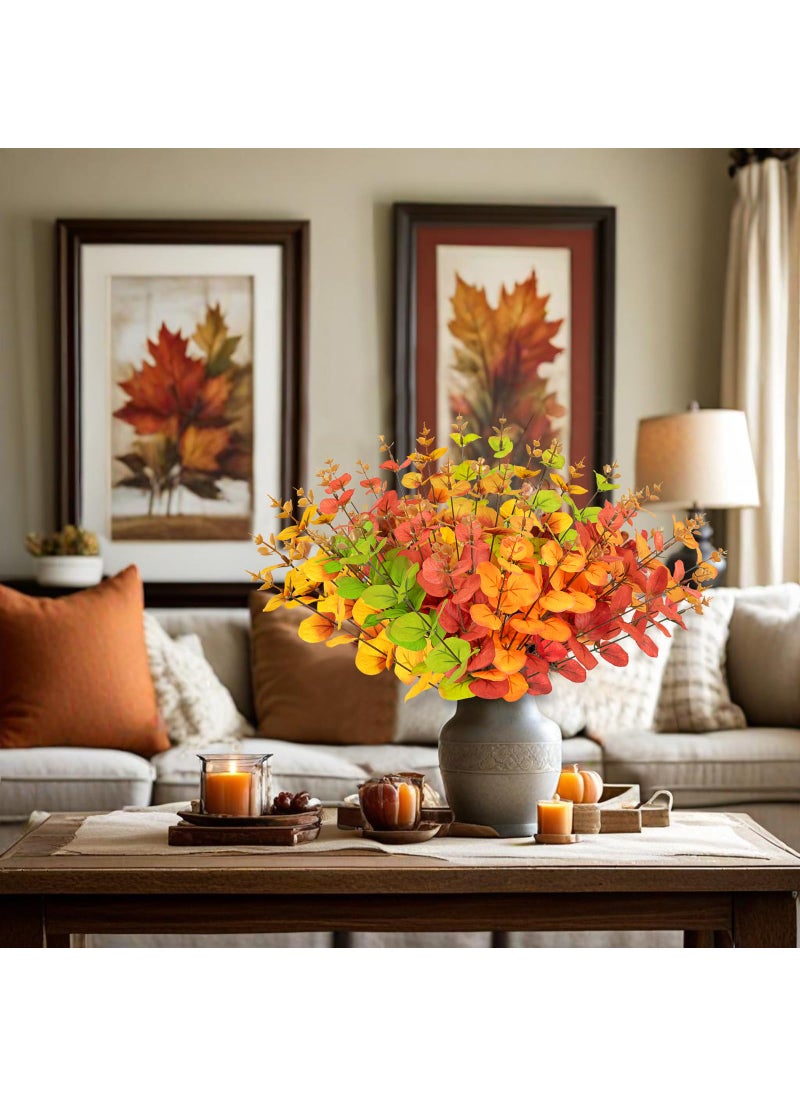 Yen Jean Yen Jean 10PCS Fall/Autumn Decorations for Home Artificial Flowers Bouquet - Thanksgiving Fake Stems Indoor Decor Party Supplies  - Image 5