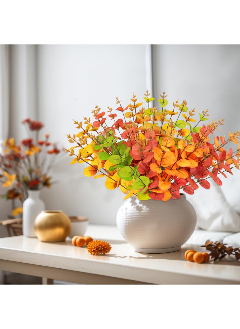 Yen Jean Yen Jean 10PCS Fall/Autumn Decorations for Home Artificial Flowers Bouquet - Thanksgiving Fake Stems Indoor Decor Party Supplies  - Image 2