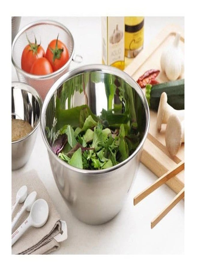 Kanshita's Rasoiware وعاء كانشيتا راسويوار متعدد الأغراض من الفولاذ المقاوم للصدأ - سعة 4 لترات، سميك، مناسب للخلط والتقديم والتخزين - Image 5