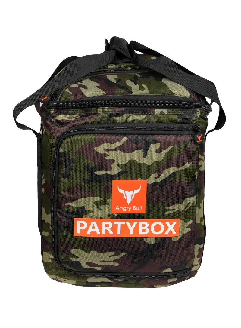 Angry Bull Speaker Bag Safety Carrying Storage Case with Shoulder and Handy Strap Travel Bag for JBL Encore Essential - ARMY A  - Image 1