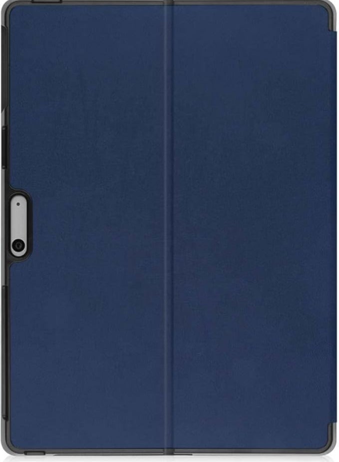 erorex Custer Case Compatible for Surface Pro 10,Surface Pro 9,Ultra-thin PU-Leather Hard Shell Cover - Blue - Image 4
