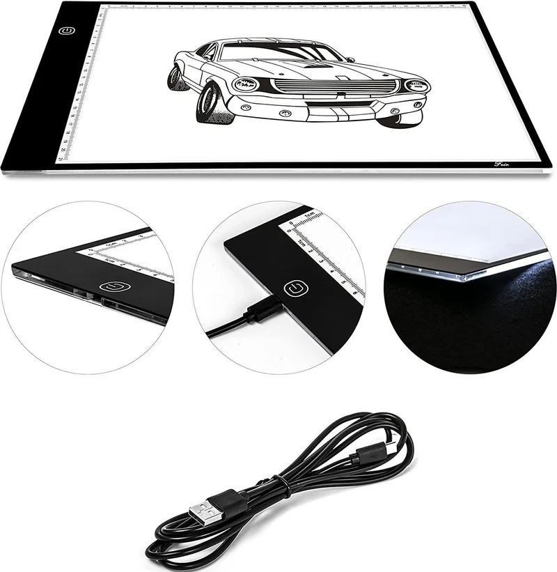 Valkyrie B132 A4 Size Drawing Copying Sketching Ultra Thin Animation Drawing Tablet with LED Light