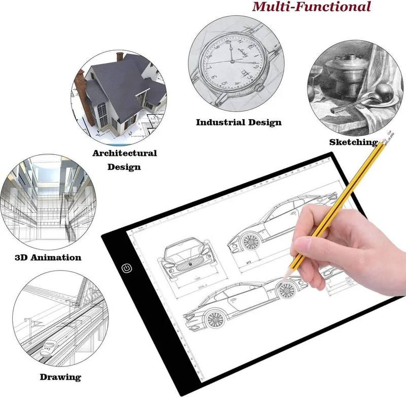 Valkyrie B132 A4 Size Drawing Copying Sketching Ultra Thin Animation Drawing Tablet with LED Light