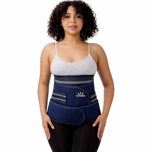 PLETHEON 3 in 1 Post Pregnancy Belt Blue – Postpartum Abdominal Binder Set | Tummy, Waist & Pelvic Support | After Delivery Recovery Wrap - Image 1