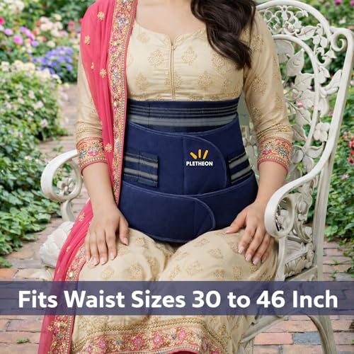 PLETHEON 3 in 1 Post Pregnancy Belt Blue – Postpartum Abdominal Binder Set | Tummy, Waist & Pelvic Support | After Delivery Recovery Wrap - Image 5