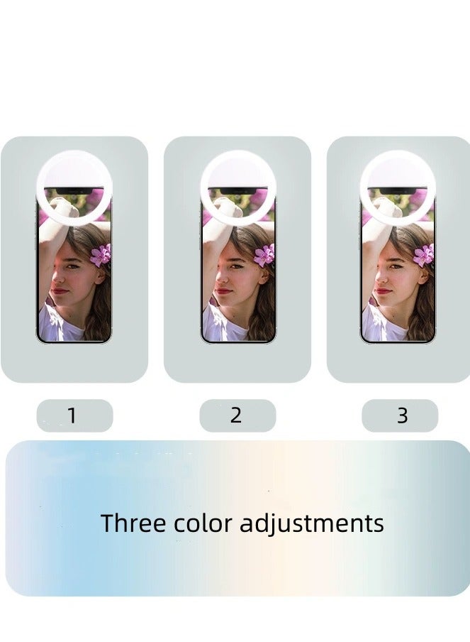 36 LED High Power Rechargeable Clip Fill Video Conference Light with Front & Back Clip Adjusted 3 Light Modes for Phone iPhone Android iPad Laptop - Image 2