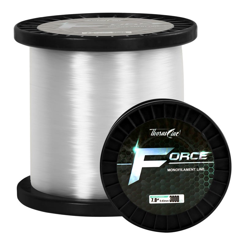 ThornsLine Force Monofilament Fishing Line - Superior Mono Leader Materials - Exceptional Strength Nylon Fishing line 2-100lb, Abrasion Resistant Mono Line - Image 1