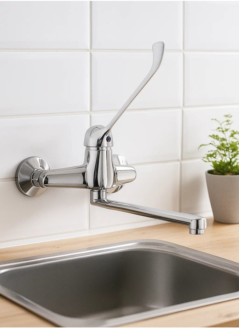 ES23 AQUAECO MED WALL MOUNTED CLINIC MIXER CHROME,ITALIANAQE-MED-361-CP