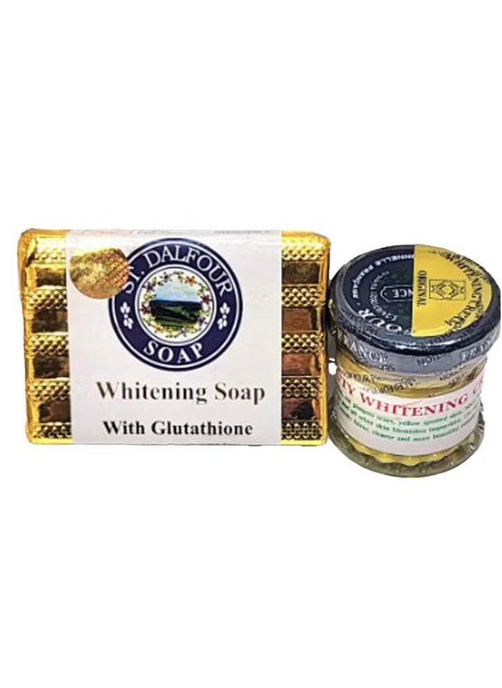 St.Dalfour St. Dalfour Whitening Cream & Soap Combo Pack  - Image 1