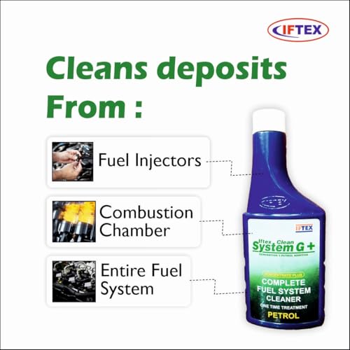 IFTEX Clean System G +, e20 Petrol Additive Complete Fuel System Cleaner One Time Treatment for Petrol Cars (300 ml) / Petrol Injector Cleaner Improves Mileage and Better Combustion - Image 3