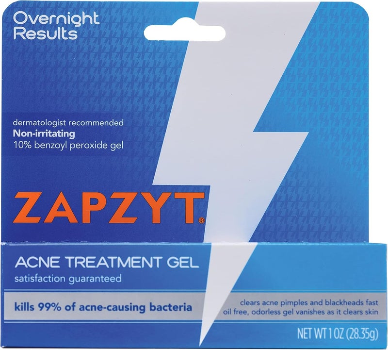 Zapzyt Maximum Strength Benzoyl Peroxide Acne Treatment Gel - 1oz - Image 1