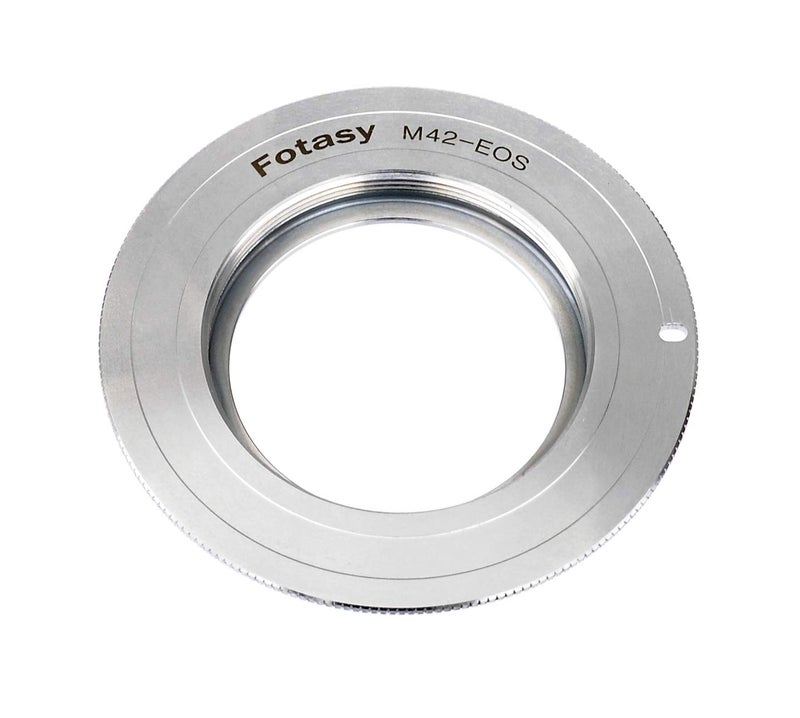 Fotasy Copper M42 Lens to Cannon EF Adapter, 42mm Screw Mount Lens to EFs, Infinity Focus, Compatible with Canon DSLR 6D 5D Mark IV III II 1Ds 1D 7D II 90D 80D 77D 70D 60D 50D 1300D 1200D 1100D 760D - Image 1