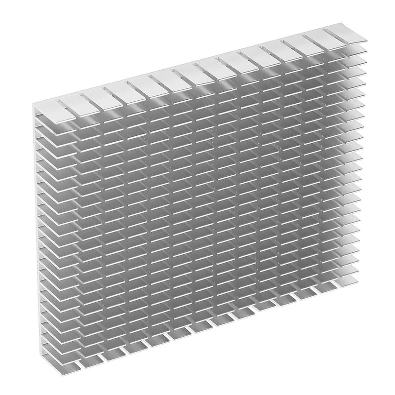White Aluminum Heat Sink 150x120x20mm for CPU Amplifier PCB Efficient Cooling Radiator - Image 1
