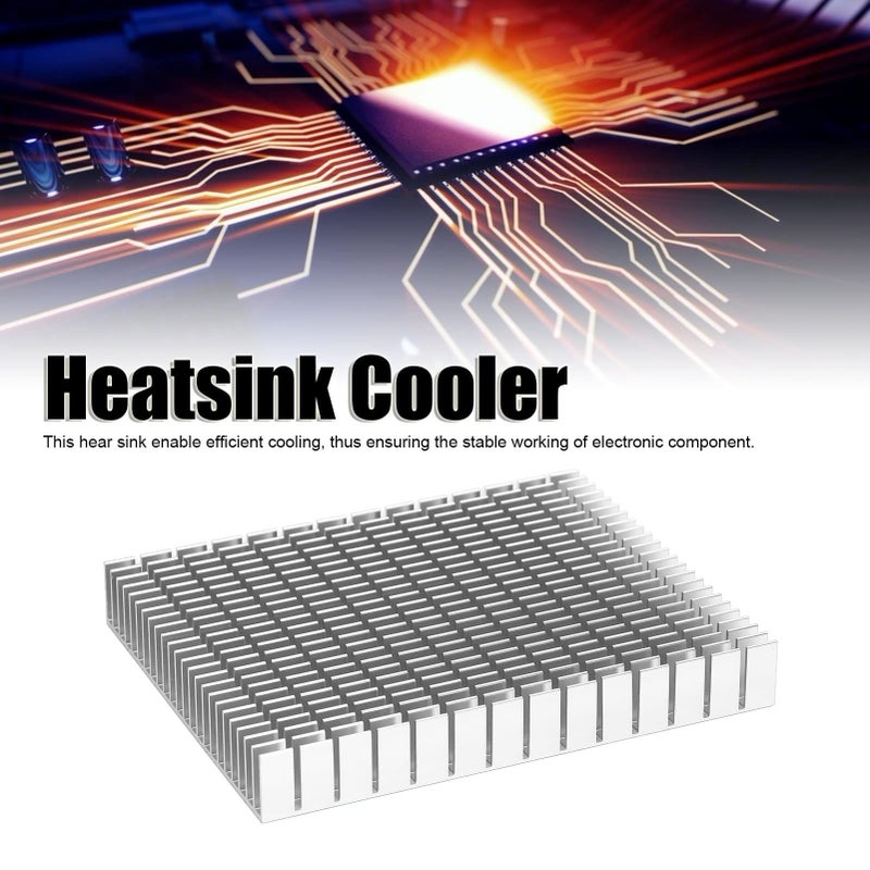 White Aluminum Heat Sink 150x120x20mm for CPU Amplifier PCB Efficient Cooling Radiator - Image 3