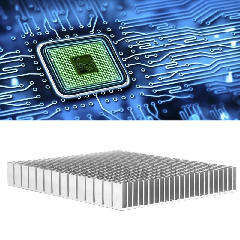 White Aluminum Heat Sink 150x120x20mm for CPU Amplifier PCB Efficient Cooling Radiator - Image 5