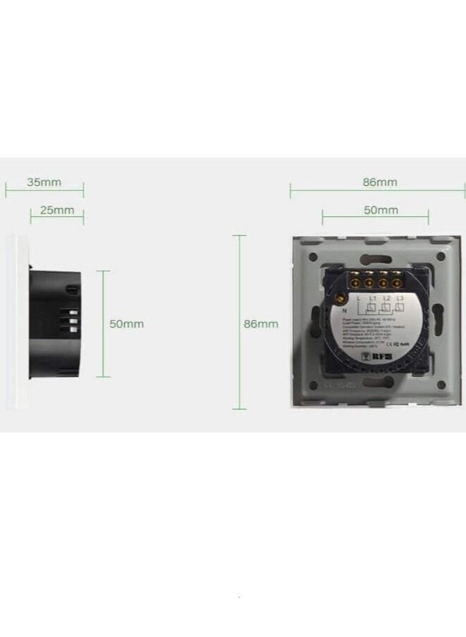 Wireless Touchable Smart Wall Switch - Image 3