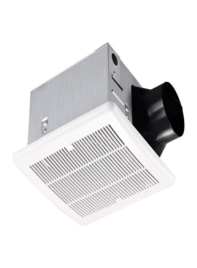 Tech Drive Bathroom fan 110 CFM, 1.2Sone No Attic access Needed Installation,Very Quiet Bath Ventilation and Exhaust Fan, Ceiling Mounted Fan,White Plastic Grille - Image 1