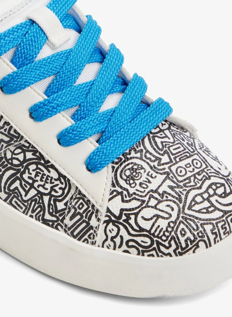 ALDO  TGOODMAN01 Printed Lace Up Sneakers for Women | Best Price UAE
