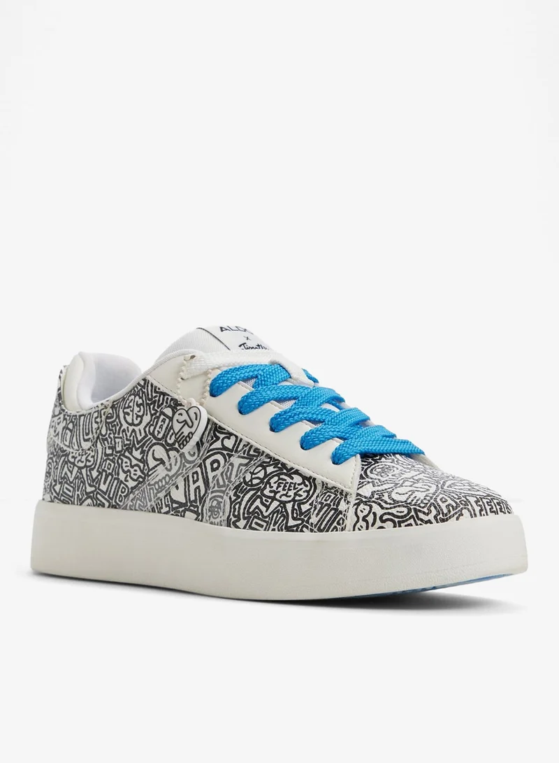 ALDO  TGOODMAN01 Printed Lace Up Sneakers for Women | Best Price UAE