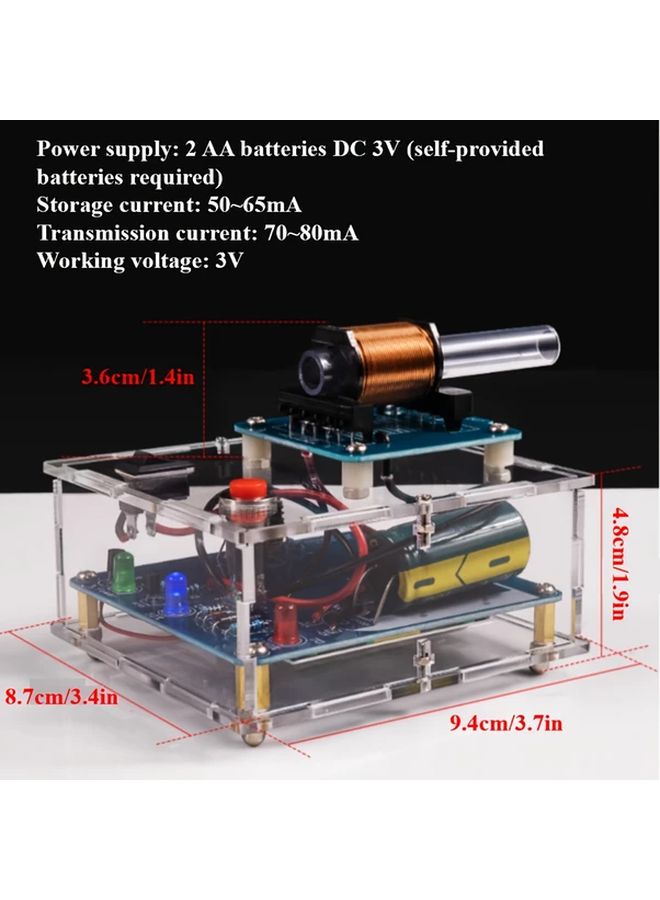 DIY Science Kits High Pressure Electromagnetic Gun Electronics Set - Image 2