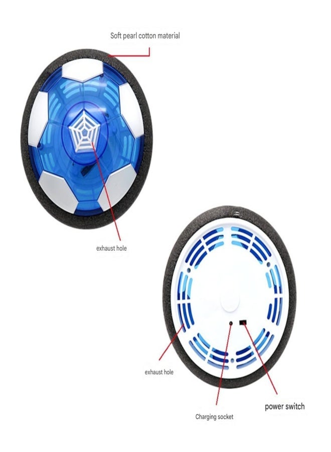 Labymos Hover Soccer Ball Electric Suspension Soccer LED Suspension air Cushion Soccer with 2 Goals Indoor Outdoor Sports Toys for Kids - Image 4