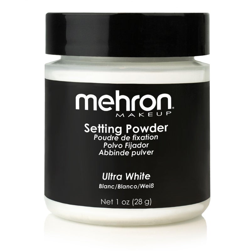 Mehron Makeup Setting Powder (1 oz) (Ultra White) - Image 1