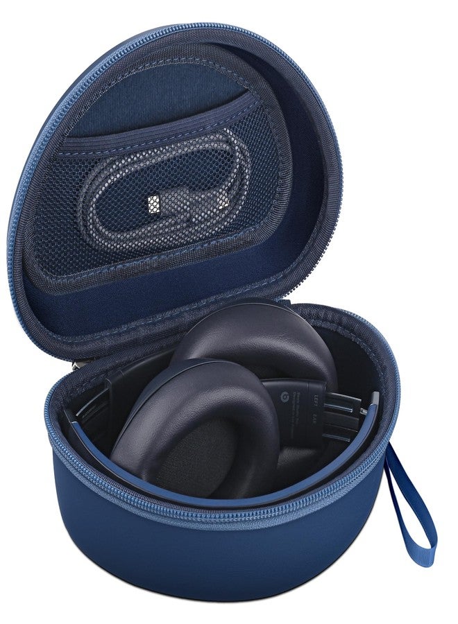 stukcaze Hard Headphone Case for Beats Solo 4, Studio Pro, Solo 3, Studio 3, Solo 2,Over Ear Headphone Carrying Case with Storage Cable Bag Strap for Travel (Blue) - Image 1