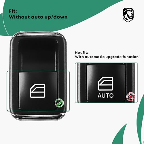 YHTAUTO Power Window Switch Fits Mercedes-Benz C180 C200 C250 C280 C300 C350 C63 AMG CLS350 E200 E250 E300 E350 E500 E63 AMG GLK350 B200 B250, 4 Pins, Window Control Switch, Replace# A2049058202 - Image 3