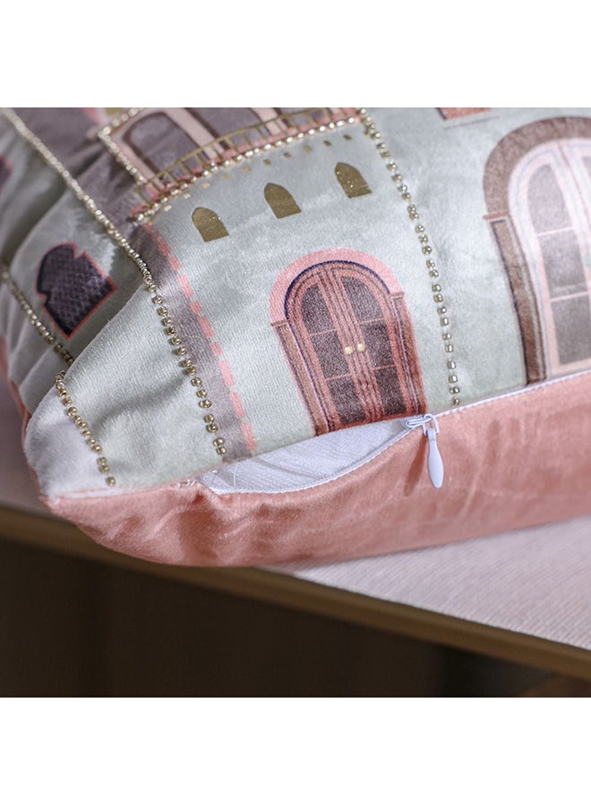 دانوب هوم غطاء وسادة مخملي لامع من دانوب هوم - فجر وردي - ٤٥٤٥ سم - Image 3