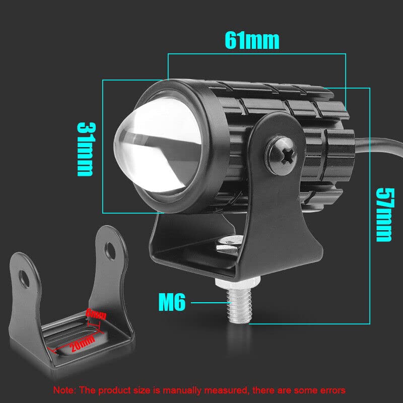 LOVMOTO Universal u1 Bike Led Light Headlight Bulb High Power| Motorcycle Fog Lamps Mini Driving Lights (White/Yellow) Comfortable For Ave-nger St-reet 2-20 - Image 4