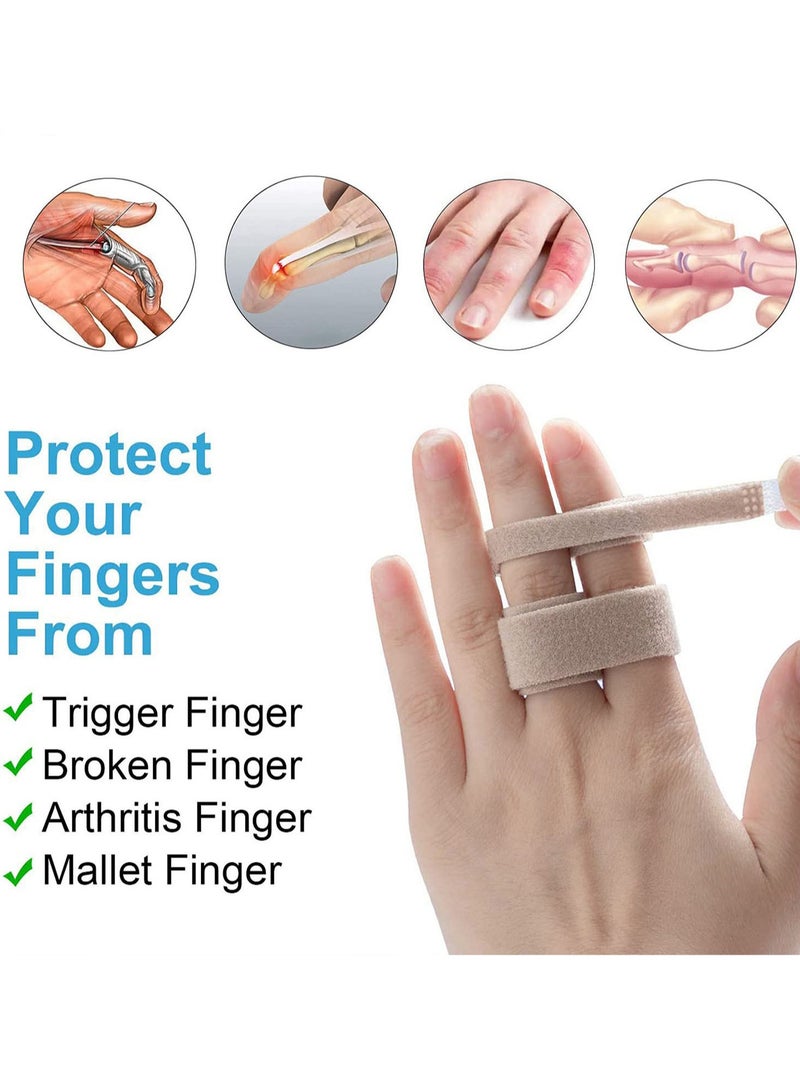 Finger Loop Splint Support Men and Women Finger Separator Toe Bandage Fabric Finger Splint (5 Items) - Image 2