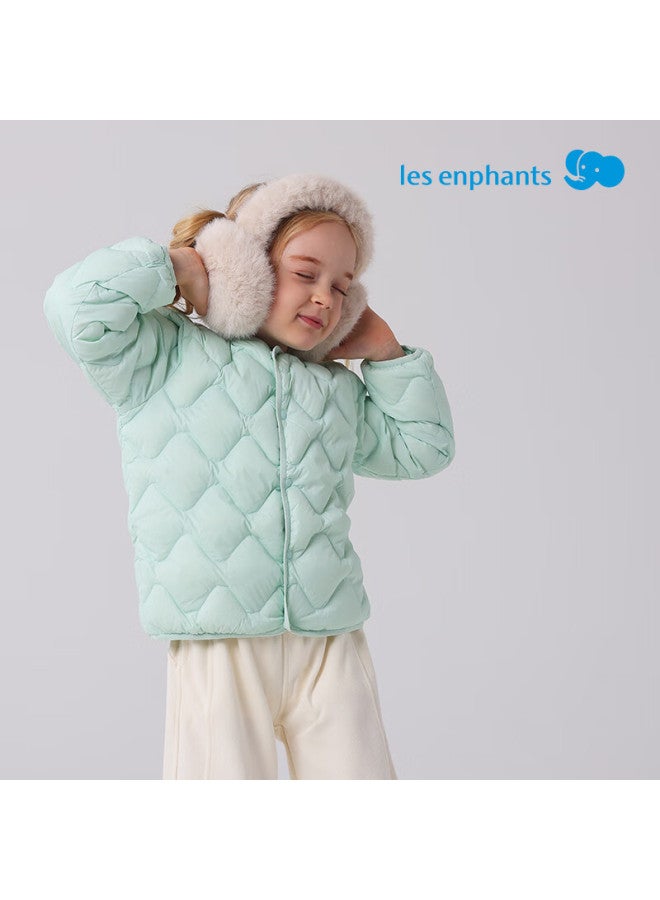 Les enphants Liyingfang Three-proof Down Jacket Children's Lightweight Down Jacket Uni Sage Green 120 CM - Image 1