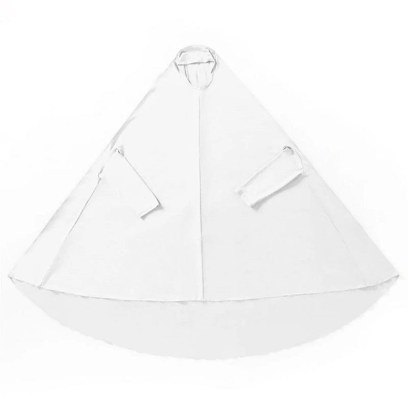 Women's Solid Color High Stretch Poncho Cape with Elastic Cuffs - Image 2