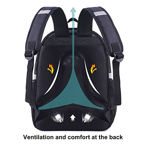 COVAX Mesh Backpack, Mesh School Bookbag for Girls Boys, Semi-transparent net Black Pack for Gym, Work, Sports, Travel - Image 4
