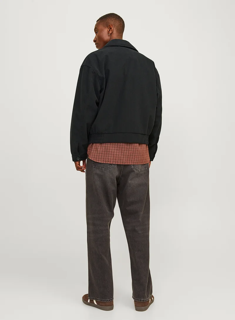 جاك اند جونز Jorbronx Corduroy Harrington  Side Pocket  Jacket