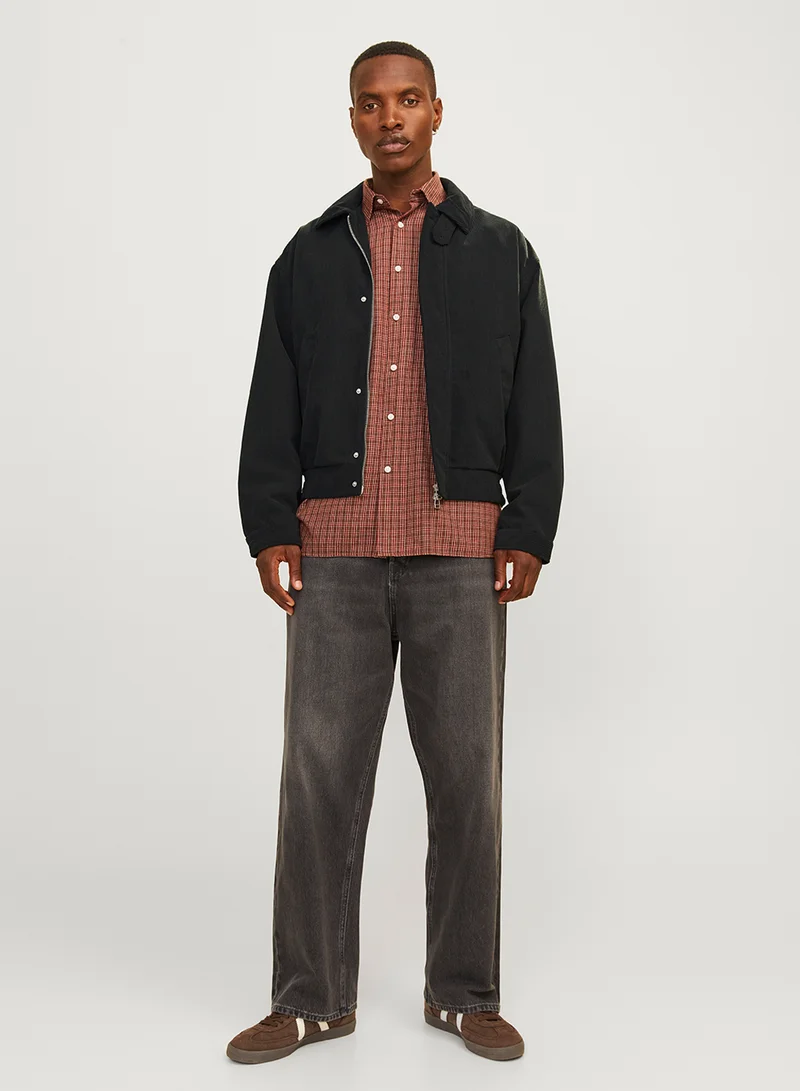 جاك اند جونز Jorbronx Corduroy Harrington  Side Pocket  Jacket